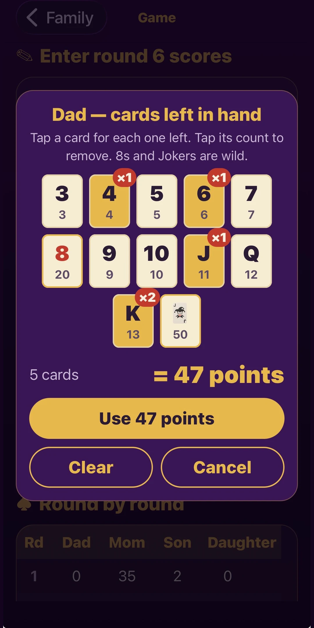 Five Crowns Group Scorekeeper screenshot
